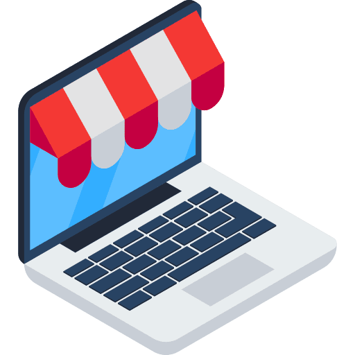 Tienda online: Representación visual de una plataforma de comercio electrónico donde se venden productos y servicios a través de Internet.